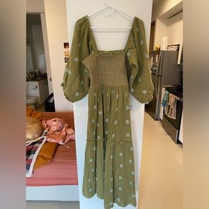 Free People Dahlia Embroidered Maxi dress